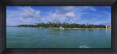 Framed Trees on the beach, Phuket, Thailand Print