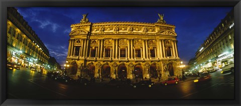 Framed Facade of a building, Opera House, Paris, France Print