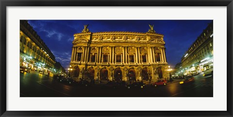 Framed Facade of a building, Opera House, Paris, France Print