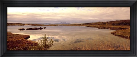Framed Fjord Iceland Print