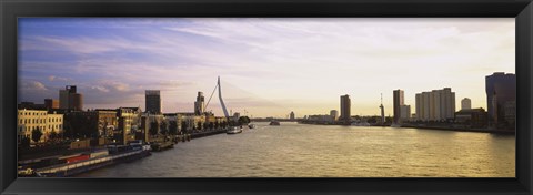 Framed Buildings on the waterfront, Rotterdam, Netherlands Print