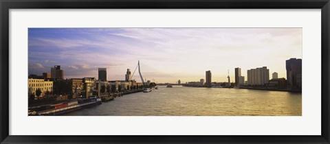 Framed Buildings on the waterfront, Rotterdam, Netherlands Print