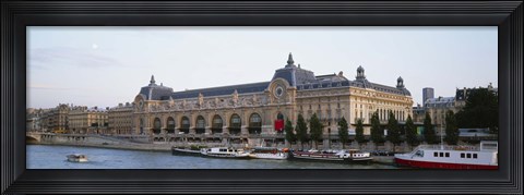 Framed Museum on a riverbank, Musee D&#39;Orsay, Paris, France Print