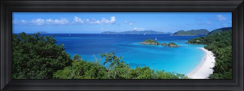 Framed Trunk Bay, St. John US Virgin Islands Print