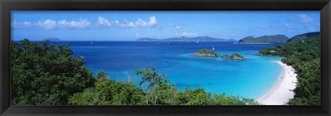 Framed Trunk Bay, St. John US Virgin Islands Print