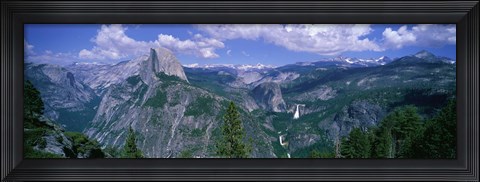 Framed Nevada Fall And Half Dome, Yosemite National Park, California Print