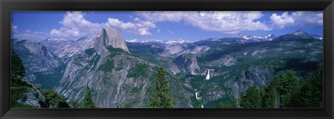 Framed Nevada Fall And Half Dome, Yosemite National Park, California Print