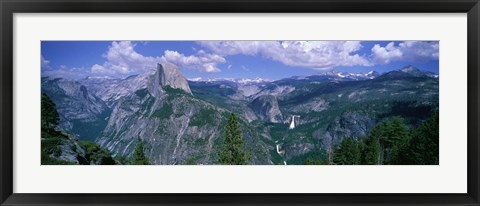 Framed Nevada Fall And Half Dome, Yosemite National Park, California Print