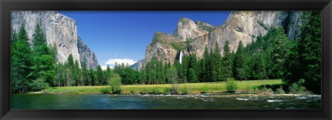 Framed Bridal Veil Falls, Yosemite National Park, California, USA Print