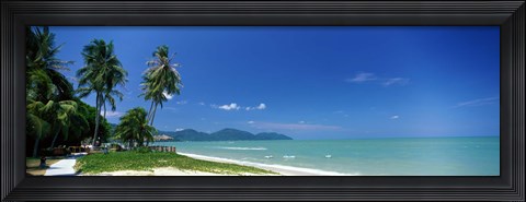 Framed Tropical Beach Penang Malaysia Print