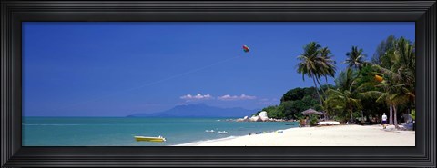 Framed White Sand Beach Penang Malaysia Print