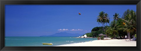 Framed White Sand Beach Penang Malaysia Print