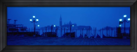 Framed Church of San Giorgio Maggiore with Gondolas Venice Italy Print