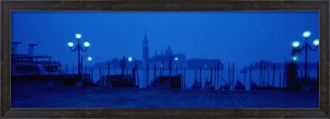 Framed Church of San Giorgio Maggiore with Gondolas Venice Italy Print