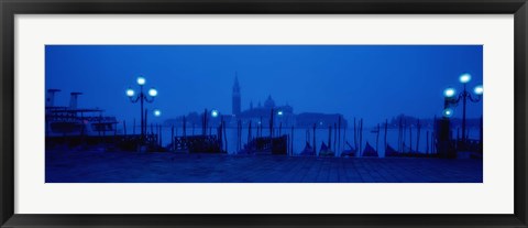 Framed Church of San Giorgio Maggiore with Gondolas Venice Italy Print