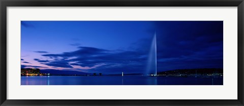 Framed Geneva Switzerland (horizontal) Print