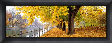 Framed Autumn Scene Munich Germany Print