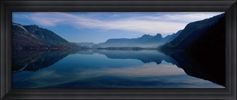 Framed St. Wolfgangsee and Alps Salzkammergut Austria Print