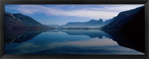 Framed St. Wolfgangsee and Alps Salzkammergut Austria Print