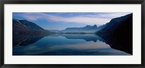 Framed St. Wolfgangsee and Alps Salzkammergut Austria Print