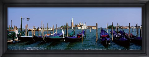 Framed Church of San Giorgio Maggiore and Gondolas Venice Italy Print