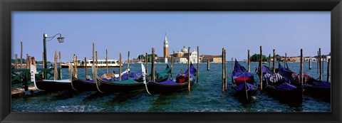 Framed Church of San Giorgio Maggiore and Gondolas Venice Italy Print