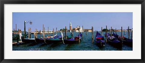 Framed Church of San Giorgio Maggiore and Gondolas Venice Italy Print