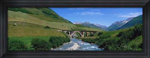 Framed Railway Bridge Switzerland Print