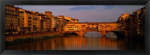 Framed Ponte Vecchio Arno River Florence Italy Print