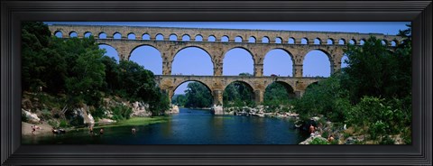 Framed Pont du Gard Roman Aqueduct Provence France Print