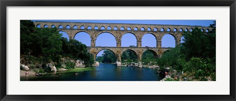 Framed Pont du Gard Roman Aqueduct Provence France Print