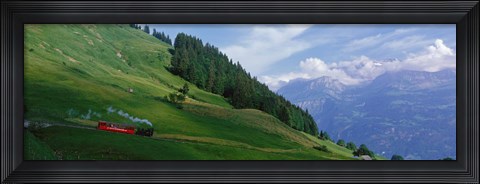 Framed Steam Train near Brienz Switzerland Print