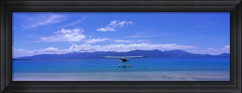 Framed Float Plane Hope Island Great Barrier Reef Australia Print