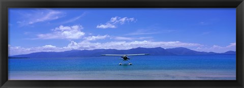 Framed Float Plane Hope Island Great Barrier Reef Australia Print