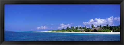 Framed Beach Scene Maldives Print