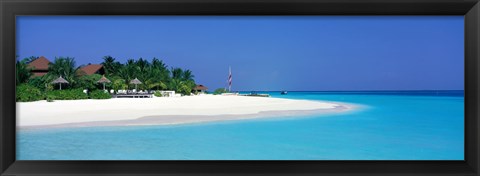 Framed Laguna Beach Maldives Print