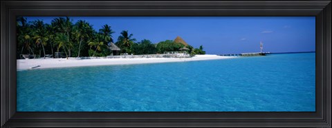 Framed Thulhagiri Island Resort Maldives Print