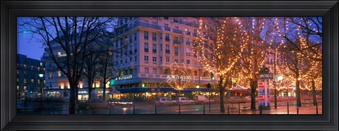Framed Evening, Paris, France Print