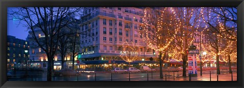 Framed Evening, Paris, France Print