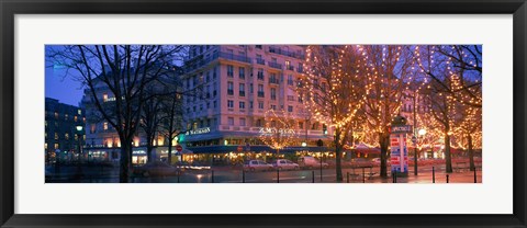 Framed Evening, Paris, France Print