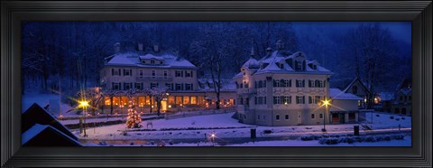 Framed Christmas Lights, Hohen-Schwangau, Germany Print