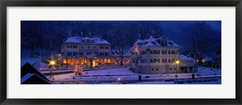 Framed Christmas Lights, Hohen-Schwangau, Germany Print