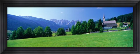 Framed Country Churches near Dachstein Gosau Austria Print