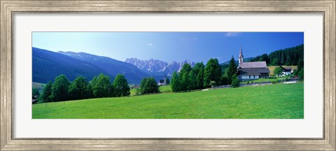 Framed Country Churches near Dachstein Gosau Austria Print