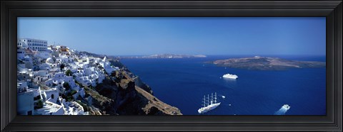 Framed Santorini Greece Print