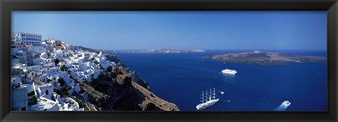 Framed Santorini Greece Print