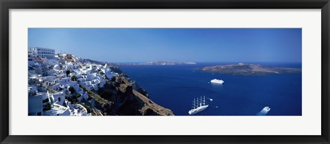 Framed Santorini Greece Print