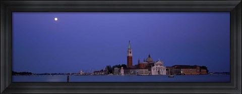 Framed Moon over San Giorgio Maggiore Church Venice Italy Print