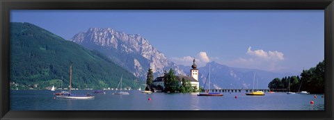 Framed Traunsee Lake Gmunden Austria Print