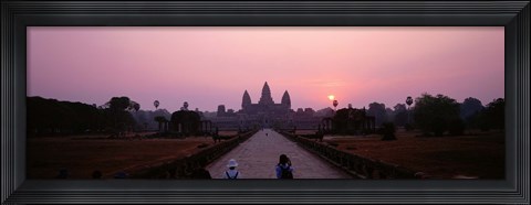 Framed Angkor Wat at dusk, Cambodia Print